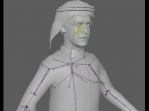 Arab Man Rig Modello 3D