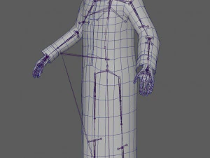 Arab Man Rig 3D Model