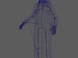 Arab Man Rig 3D Model