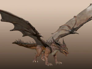 Grande Drag&atilde;o Antigo Modelo 3D