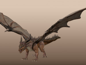Big Ancient Dragon Model 3D