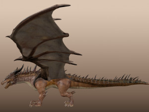 Big Ancient Dragon Model 3D