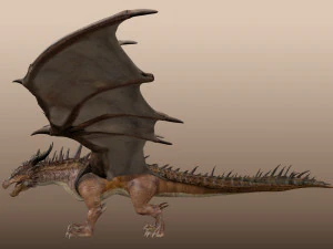 Grande Drag&atilde;o Antigo Modelo 3D