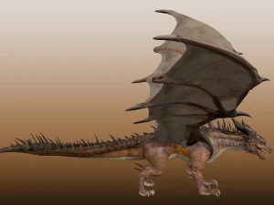 Grande Drag&atilde;o Antigo Modelo 3D