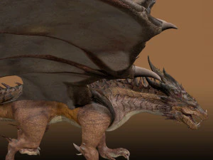 Grande Drag&atilde;o Antigo Modelo 3D