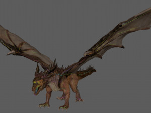 Big Ancient Dragon Model 3D