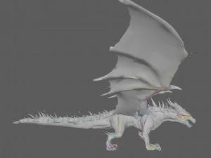 Grande Drag&atilde;o Antigo Modelo 3D