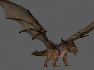 Big Ancient Dragon Model 3D