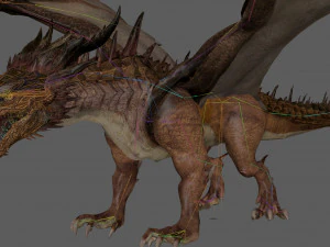 Grande Drag&atilde;o Antigo Modelo 3D