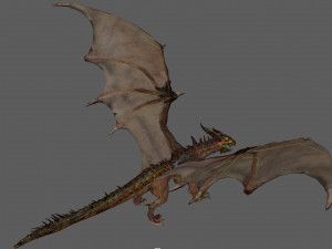 Big Ancient Dragon Model 3D