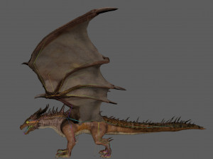 Big Ancient Dragon Model 3D