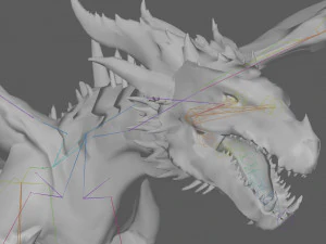 Grande Drag&atilde;o Antigo Modelo 3D