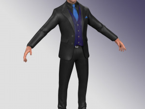 Business Man Rig 3D Modell