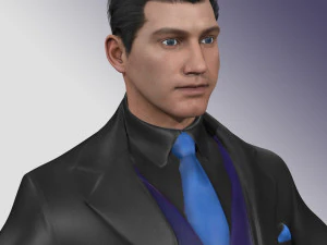Business Man Rig 3D Model