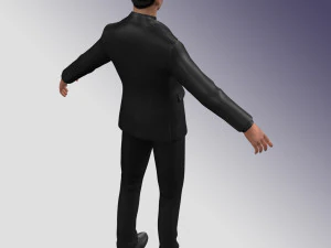 Business Man Rig 3D Model