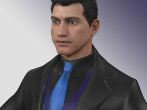 Business Man Rig 3D Modell