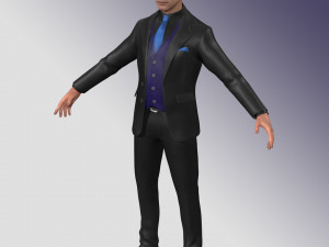 Business Man Rig 3D Modell