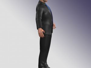 Business Man Rig 3D Modell
