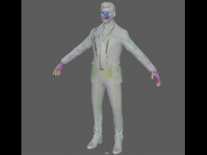 Business Man Rig 3D Modell