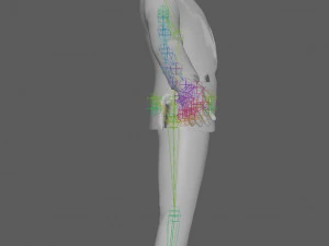 Business Man Rig 3D Model