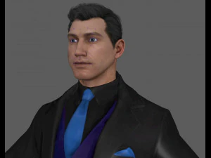 Business Man Rig 3D Model