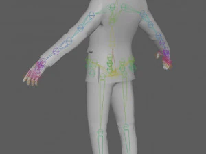 Business Man Rig 3D Model