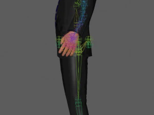 Business Man Rig 3D Model