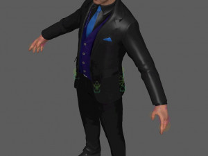 Business Man Rig 3D Modell