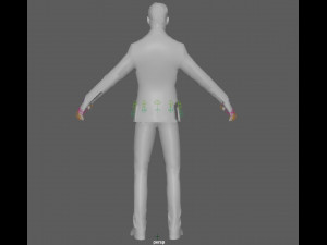 Business Man Rig 3D Modell