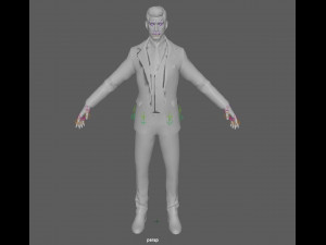 Business Man Rig 3D Modell