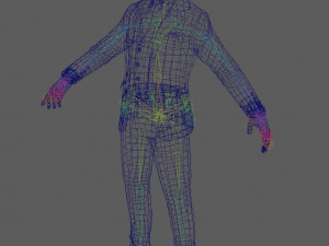 Business Man Rig 3D Modell