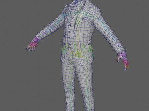 Business Man Rig 3D Modell