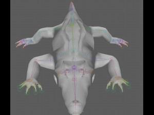 Crocodile Rig Modelo 3D
