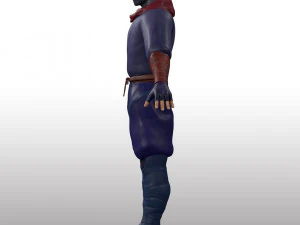 Ninja Warrior Rig 3D Model