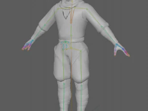 Ninja Warrior Rig 3D Model