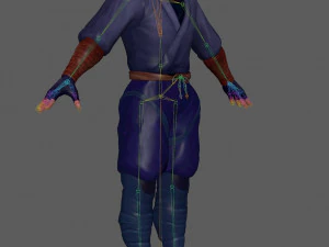 Ninja Warrior Rig 3D Model