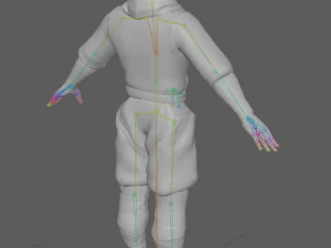 Ninja Warrior Rig 3D Model