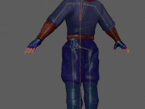 Ninja Warrior Rig 3D Model