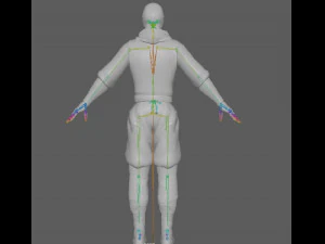Ninja Warrior Rig 3D Model