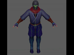 Ninja Warrior Rig 3D Model