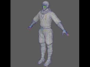 Ninja Warrior Rig 3D Model