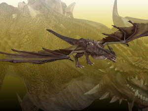Dragon Wyvern Rig 3D Модель