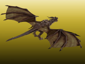 Dragon Wyvern Rig 3D Модель