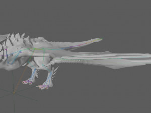 Dragon Wyvern Rig 3D Модель