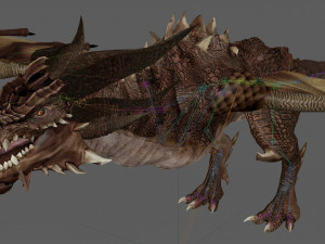Dragon Wyvern Rig 3D Модель