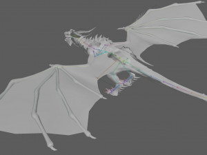 Dragon Wyvern Rig 3D Модель