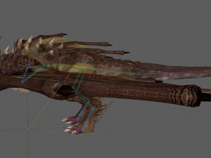 Dragon Wyvern Rig 3D Модель