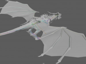 Dragon Wyvern Rig 3D Модель