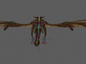Dragon Wyvern Rig 3D Модель