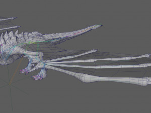 Dragon Wyvern Rig 3D Модель